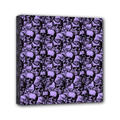 Skulls pattern  Mini Canvas 6  x 6 
