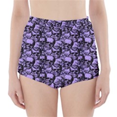 Skulls pattern  High-Waisted Bikini Bottoms