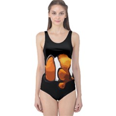 Clown Fish One Piece Swimsuit by Valentinaart