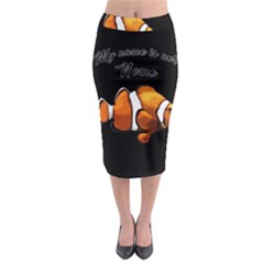 Clown Fish Midi Pencil Skirt by Valentinaart