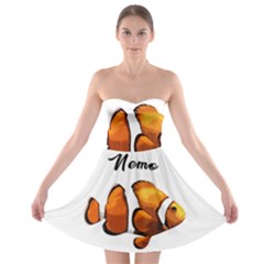 Clown Fish Strapless Bra Top Dress by Valentinaart