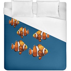 Clown Fish Duvet Cover (king Size) by Valentinaart