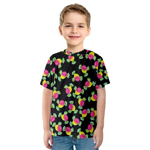 Candy Pattern Kids  Sport Mesh Tee by Valentinaart