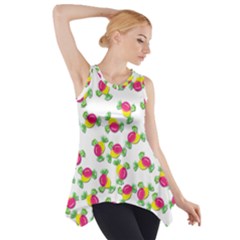 Candy Pattern Side Drop Tank Tunic