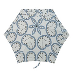 Alarm Clock Hour Circle Mini Folding Umbrellas
