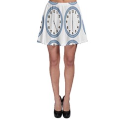 Alarm Clock Hour Circle Skater Skirt