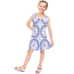 Alarm Clock Hour Circle Kids  Tunic Dress