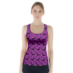 Animals Bad Black Purple Fly Racer Back Sports Top by Mariart