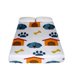 Bone House Face Dog Fitted Sheet (full/ Double Size) by Mariart