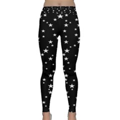 Black Star Space Classic Yoga Leggings by Mariart