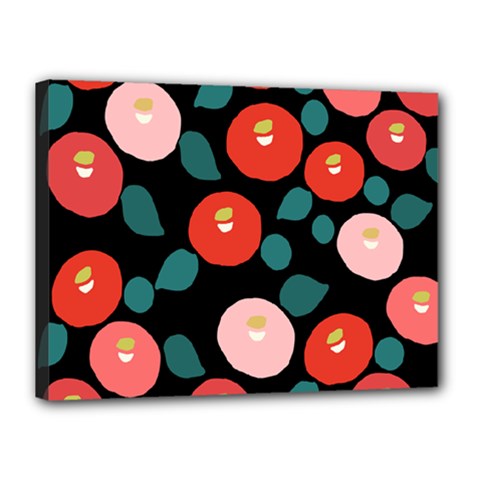 Candy Sugar Red Pink Blue Black Circle Canvas 16  X 12  by Mariart