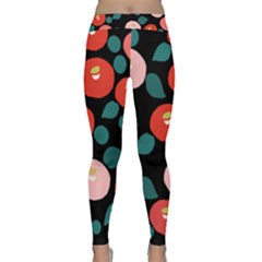 Candy Sugar Red Pink Blue Black Circle Classic Yoga Leggings