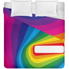 Circle Rainbow Color Hole Rasta Waves Duvet Cover Double Side (king Size)