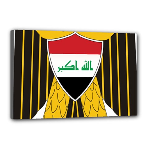 Coat Of Arms Of Iraq  Canvas 18  X 12  by abbeyz71