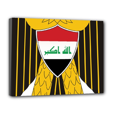 Coat Of Arms Of Iraq  Canvas 14  X 11  by abbeyz71