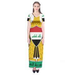 Coat Of Arms Of Iraq  Short Sleeve Maxi Dress by abbeyz71