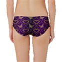 Flower Butterfly Gold Purple Heart Love Classic Bikini Bottoms View2