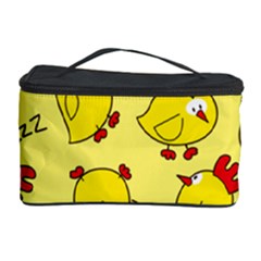 Animals Yellow Chicken Chicks Worm Green Cosmetic Storage Case by Mariart