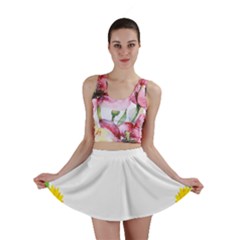 Cloud Blue Sky Sunflower Yellow Green White Mini Skirt