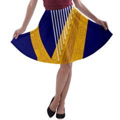 Coat Of Arms Of Ireland A-line Skater Skirt