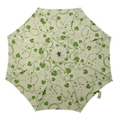 Flower Green Shamrock Hook Handle Umbrellas (medium)