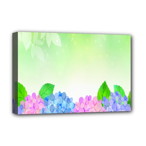 Fruit Flower Leaf Deluxe Canvas 18  X 12   by Mariart