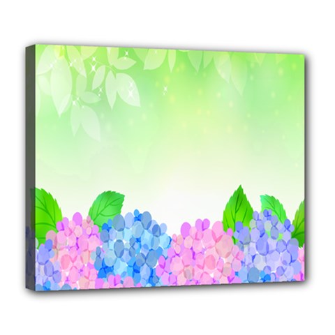 Fruit Flower Leaf Deluxe Canvas 24  X 20   by Mariart