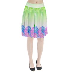 Fruit Flower Leaf Pleated Skirt by Mariart