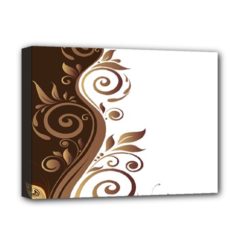 Leaf Brown Butterfly Deluxe Canvas 16  X 12  