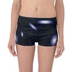 Galaxy Planet Space Star Light Polka Night Boyleg Bikini Bottoms by Mariart