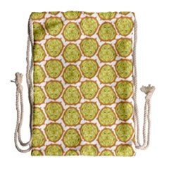 Horned Melon Green Fruit Drawstring Bag (large) by Mariart