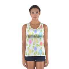 Fruit Grapes Purple Yellow Blue Pink Rainbow Leaf Green Women s Sport Tank Top  by Mariart