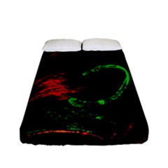 Paint Black Red Green Fitted Sheet (full/ Double Size) by Mariart