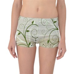 Leaf Sexy Green Gray Reversible Bikini Bottoms by Mariart