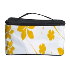 Shamrock Yellow Star Flower Floral Star Cosmetic Storage Case by Mariart