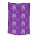 Purple Flower Rose Sunflower Small Tapestry View1