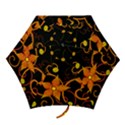 Star Leaf Orange Gold Red Black Flower Floral Mini Folding Umbrellas View1