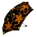 Star Leaf Orange Gold Red Black Flower Floral Mini Folding Umbrellas View2