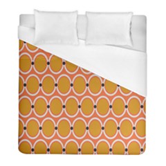 Orange Circle Polka Duvet Cover (full/ Double Size) by Mariart