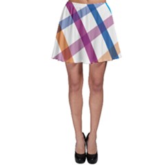 Webbing Line Color Rainbow Skater Skirt by Mariart