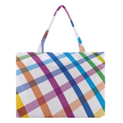 Webbing Line Color Rainbow Medium Tote Bag by Mariart