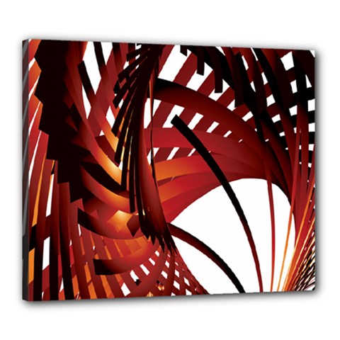 Webbing Red Canvas 24  X 20 