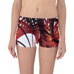 Webbing Red Boyleg Bikini Bottoms by Mariart