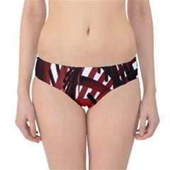 Webbing Red Hipster Bikini Bottoms by Mariart