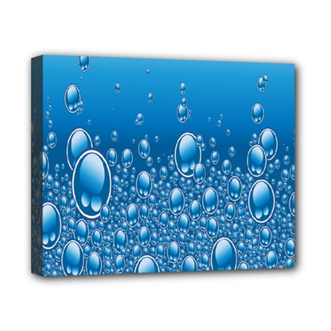 Water Bubble Blue Foam Canvas 10  X 8  by Mariart