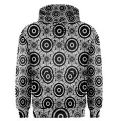 Geometric Black And White Men s Pullover Hoodie by linceazul