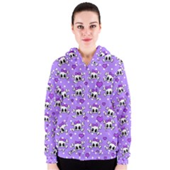 Cute skulls  Women s Zipper Hoodie