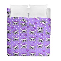 Cute skulls  Duvet Cover Double Side (Full/ Double Size)