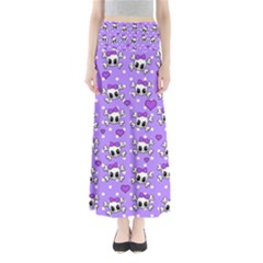 Cute skulls  Maxi Skirts