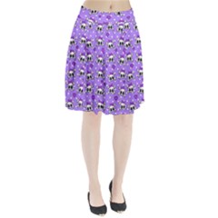 Cute skulls  Pleated Skirt